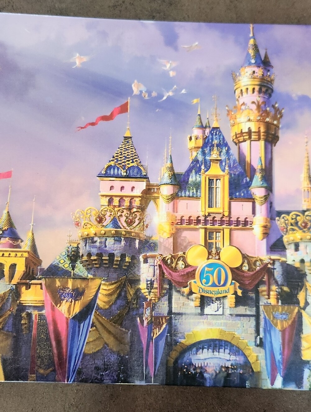 Disney Disneyland 50th Anniversary Picture Small  Photo Album Book 4x6